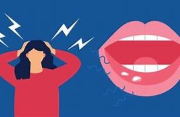 how stress shows up in mouth