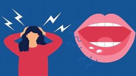 how stress shows up in mouth