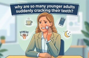 young adults cracking teeth